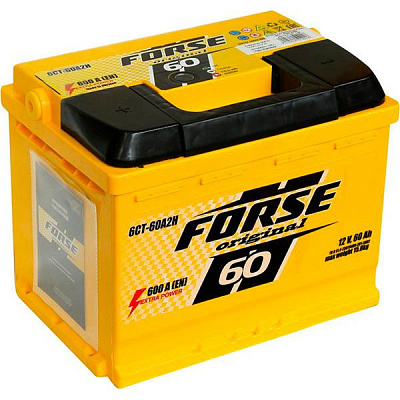 Аккумулятор автомобильный Forse 6СТ СНГ 60А 12 B «+» слева