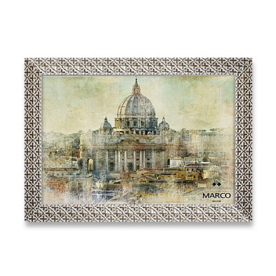 Рамка MARCO decor 2712 1 фото 30х40 см білий із золотистим