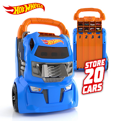 Контейнер Hot Wheels з 4 рівнобіжними доріжками HWCC14