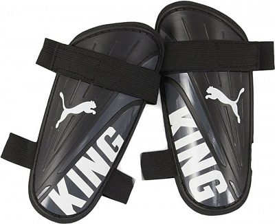 Щитки футбольні Puma King Strap р.М чорний 03093501