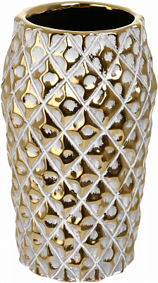 Ваза керамічна Sensio Lattice 25,5 см золота PS66851