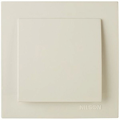 Выключатель одноклавишный Nilson Touran без подсветки 10 А 230 В кремовый