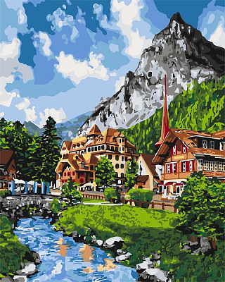 Картина за номерами Незабутній краєвид Ідейка