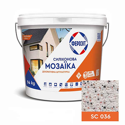 Декоративна штукатурка мозаїчна Ферозіт Мозаїка SC 036 1,6 мм 14 кг
