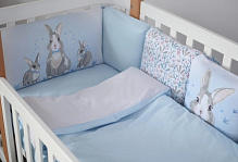 Комплект для дитячого ліжечка Baby Veres Summer Bunny New блакитний