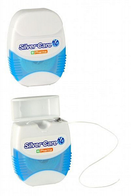 Зубна нитка Silver Care H2O екстра пласка 50 м