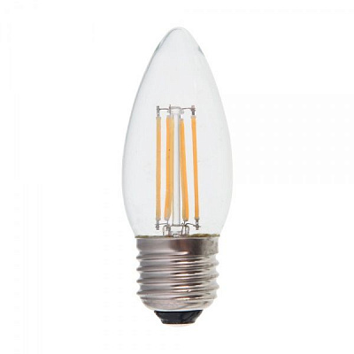 Лампа світлодіодна LightMaster FIL Deco C37 4,5 Вт E27 2700 К 230 В прозора LB-658