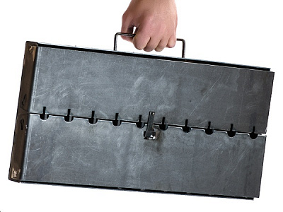 Мангал-дипломат Metalzavod MC10/2 на 10 шампуров 2 мм