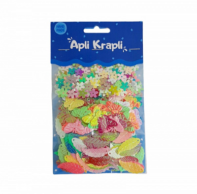 Набір паєток листочок метелик квітка АпліКраплі