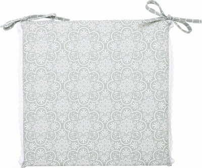 Подушка на стілець Агата Мереживо верде 40х40 см La Nuit