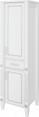 Пенал напольный Сансервіс Romance 45x39,5x180 R с серебряной патиной