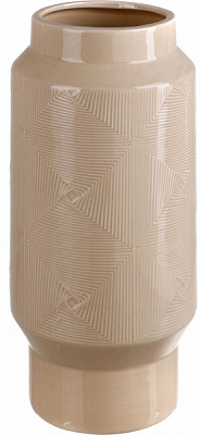 Ваза керамическая Shell DLP20042A-1 27,8 см бежевая 