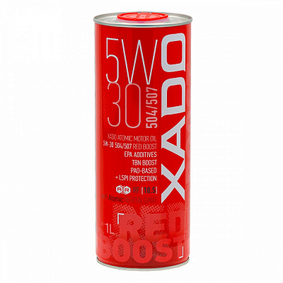 Моторное масло синтетическое XADO 504/507 Red Boost 5W-30 1 л