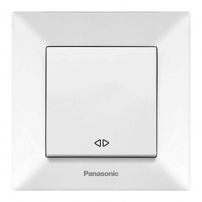 Вимикач перехресний одноклавішний Panasonic Arkedia Slim перехресний 10 А 250В білий 480100201