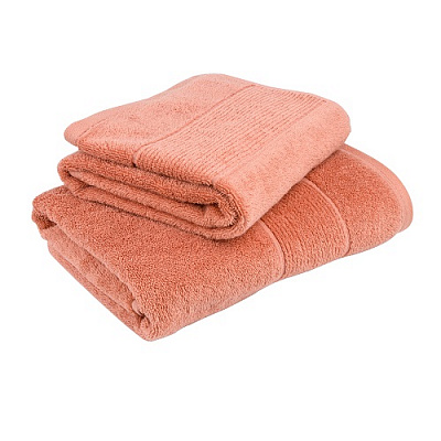 Полотенце махровое 50x85 см коралловый Noble 