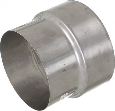 Переходник дымоходный 1 мм нерж Ф180-/200+ мм LIRA-LTD 