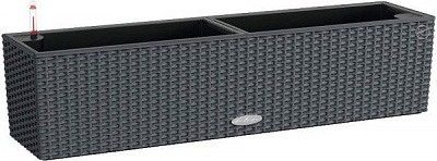 Ящик балконний Lechuza Balconera Cottage 80 прямокутний 28,9л темно-сірий