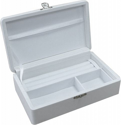 Шкатулка для украшений Геба белый/белый 178x110x60