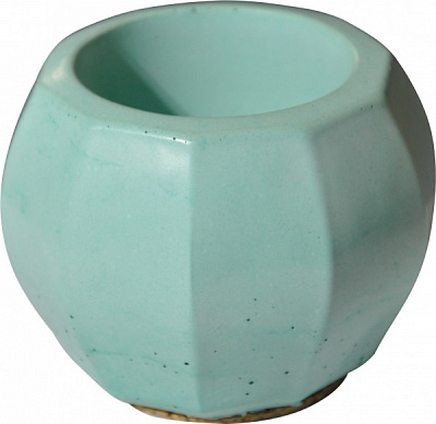 Кашпо декоративне Facetos бірюзовий бетон