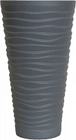 Горщик керамічний Оріана-Запоріжкераміка Циліндр Хвиля крошка фігурний 17 л металік 