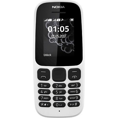Мобильный телефон Nokia 105 Dual Sim New White (A00028316)