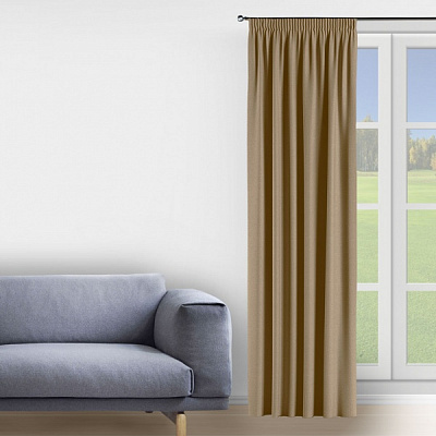 Штора-блэкаут FUSION DIMOUT 150х265 кофейный Decora textile