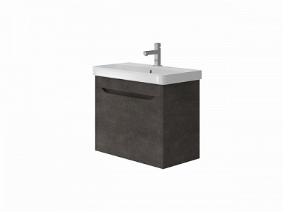 Тумба підвісна Botticelli Livorno - 70 структурний камінь з умивальником Luxury-70