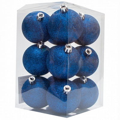 Набор елочных шаров Девилон 251055 d60 мм 12 шт./уп. 