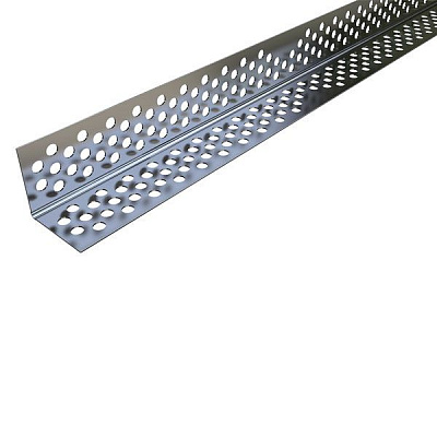 Уголок перфорированный алюминиевый Евро 3 м