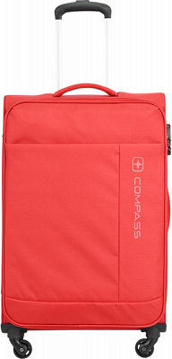 Чемодан Compass MS-2501 58 л красный 67x42x24 см M