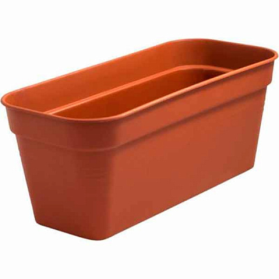 Ящик балконний Алеана Глорія прямокутний 14 л теракот (115057)
