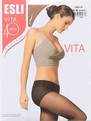 Колготки жіночі ESLI Vita Vita 40 den melone р. 3 бежевий