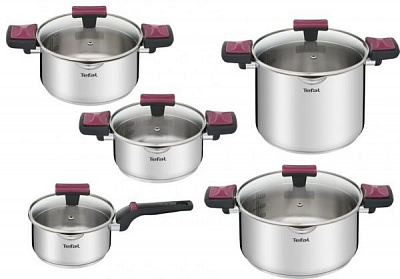 Набор посуды Cook&Clip G723SA74 (10 предметов) Tefal
