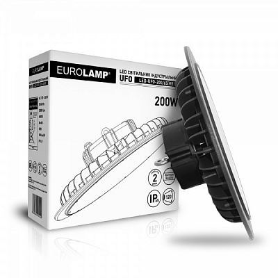Светильник светодиодный Eurolamp 200 Вт черный LED-UFO-200/65(HB) 