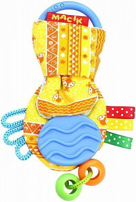 Іграшка розвивальна Macик Вушка з прорізувачем жовті МС 030601-03