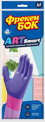 Рукавички латексні Фрекен Бок ART Smart міцні р.M 1 пар/уп. мульті