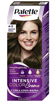 Крем-фарба для волосся Palette Intensive Color Creme (Інтенсивний колір) 4-5 (G3) золотистий трюфель 110 мл