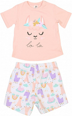 Піжама для дівчаток Funtime футболка+шорти р.128 різнокольоровий