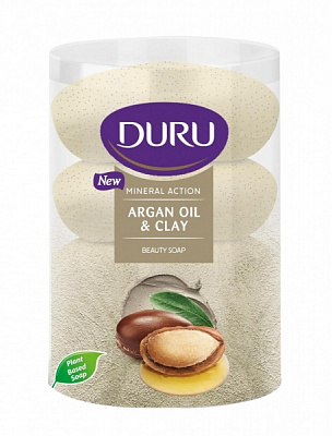Мыло Duru Аргановое масло и глина 100 г 4 шт./уп.