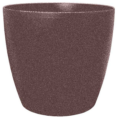 Горшок цветочный Алеана Матильда с поливом 12x11 см мокко глиттер