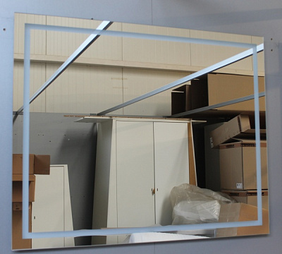 Зеркало со встроенной подсветкой ЮВЕНТА Arizona-100 Квадрат 