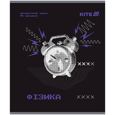 Тетрадь предметная 48 лист. клетка Techno физика KITE