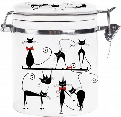 Ємність для сипучих 0,5 л Чорна кішка 630-12 S&T