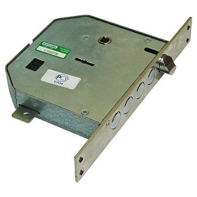 Дверний замок вхідний Mottura правосторонній матовий хром