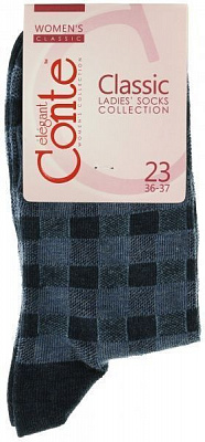 Шкарпетки жіночі Conte Classic р. 23 темний джинс 15С-15СП