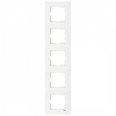 Рамка пятиместная Viko Karre вертикальная белый 90960224