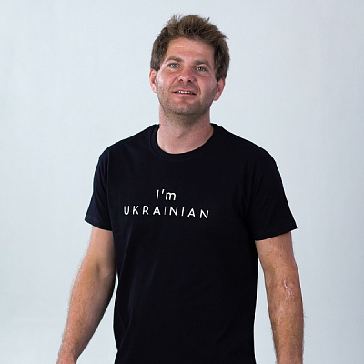 Футболка мужская Sol's Imperial 190 I'am Ukrainian 11500309/138L р.L черный