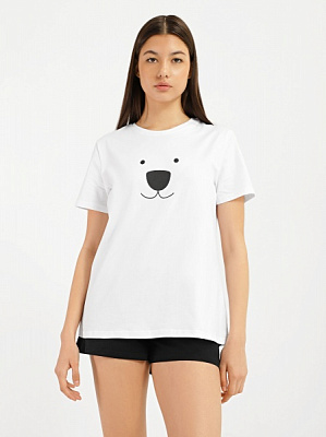 Комплект домашний Роза р. M черно-белый 210618 