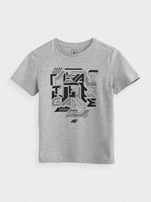 Футболка 4F J4Z20-JTSM207-25M р.122 серый
