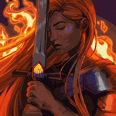 Картина за номерами Українська сила©Kira Corporal 40х50 см Ідейка